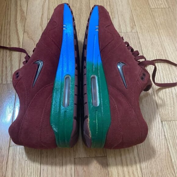 Nike Air Max 1 Jewel 'Bordeaux' w/ Custom Soles - Picture 1 of 7